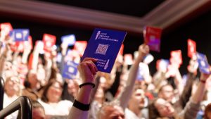 Joueurs de la Ligue Boraine d'Improvisation durant le spectacle match d'impro entre Jemappes et Mons
