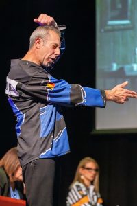 Jouteurs de la Ligue Boraine d'Improvisation durant le match d'impro des demi finales 2025 2026
