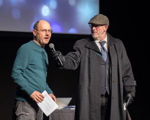 Jouteurs de la Ligue Boraine d'Improvisation durant le match d'impro des demi finales 2025 2026
