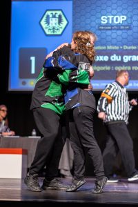 Jouteurs de la Ligue Boraine d'Improvisation durant le match d'impro des demi finales 2025 2026