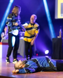 Improvisateurs de la ligue boraine d'improvisation lors de la finale 2025 2026 Mons Boussu Jemappes Quaregnon Impro