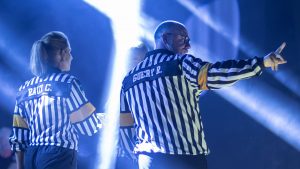 Improvisateurs de la ligue boraine d'improvisation lors de la finale 2025 2026 Mons Boussu Jemappes Quaregnon Impro