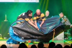Improvisateurs de la ligue boraine d'improvisation lors de la finale 2025 2026 Mons Boussu Jemappes Quaregnon Impro