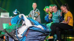 Improvisateurs de la ligue boraine d'improvisation lors de la finale 2025 2026 Mons Boussu Jemappes Quaregnon Impro