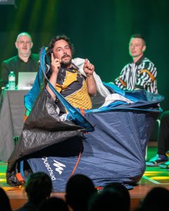 Improvisateurs de la ligue boraine d'improvisation lors de la finale 2025 2026 Mons Boussu Jemappes Quaregnon Impro