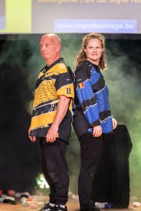 Improvisateurs de la ligue boraine d'improvisation lors de la finale 2025 2026 Mons Boussu Jemappes Quaregnon Impro
