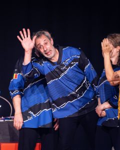 Improvisateurs de la ligue boraine d'improvisation lors de la finale 2025 2026 Mons Boussu Jemappes Quaregnon Impro