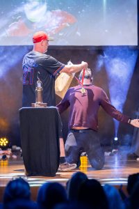 Improvisateurs de la ligue boraine d'improvisation lors de la finale 2025 2026 Mons Boussu Jemappes Quaregnon Impro
