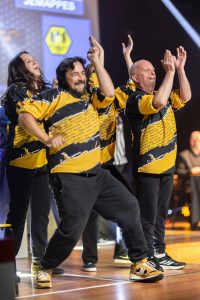 Improvisateurs de la ligue boraine d'improvisation lors de la finale 2025 2026 Mons Boussu Jemappes Quaregnon Impro