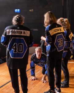 Improvisateurs de la ligue boraine d'improvisation lors de la finale 2025 2026 Mons Boussu Jemappes Quaregnon Impro