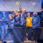 Improvisateurs de la ligue boraine d'improvisation lors de la finale 2025 2026 Mons Boussu Jemappes Quaregnon Impro