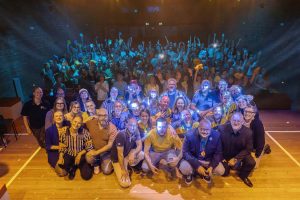 Improvisateurs de la ligue boraine d'improvisation lors de la finale 2025 2026 Mons Boussu Jemappes Quaregnon Impro