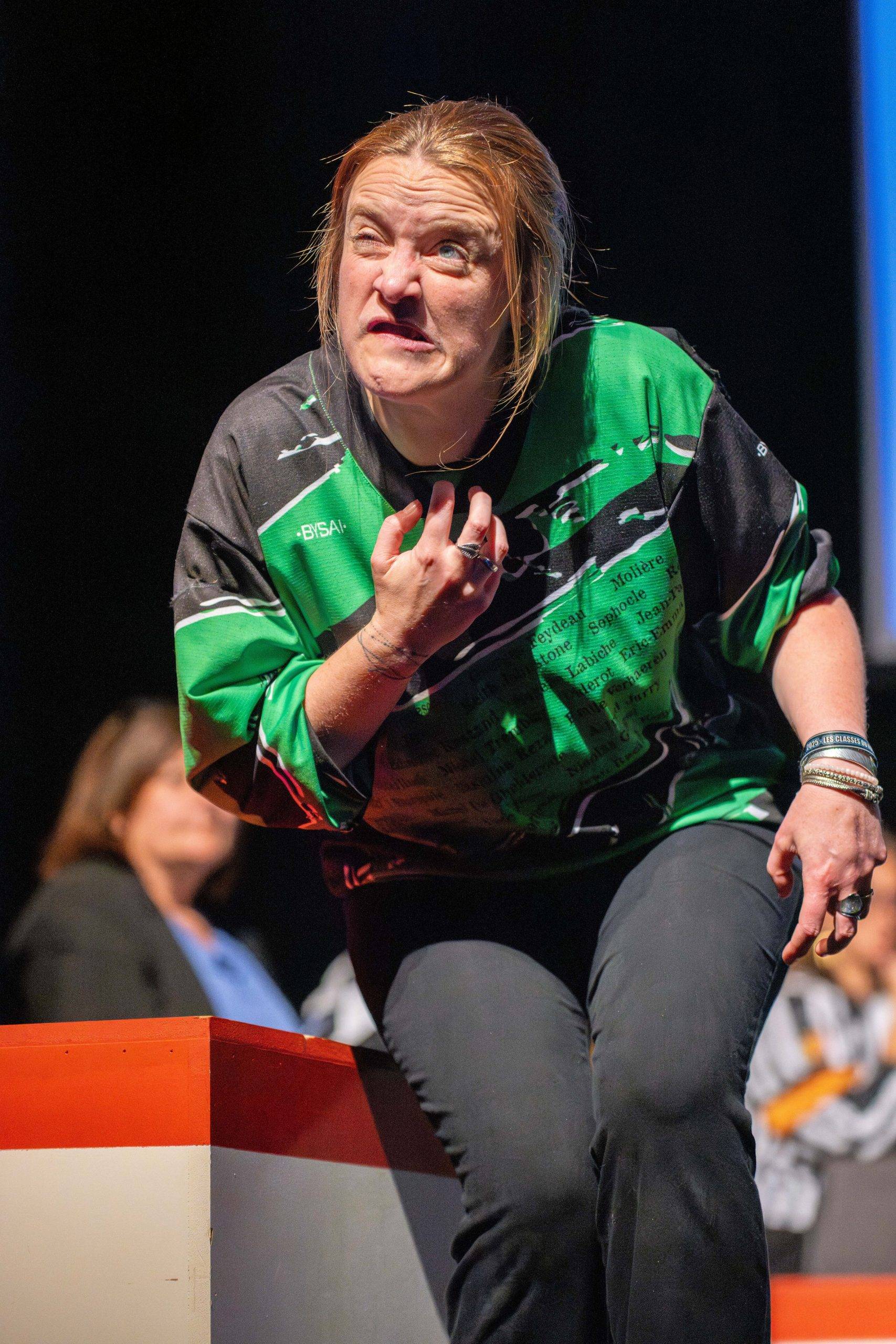 Jouteurs de la Ligue Boraine d'Improvisation durant le match d'impro des demi finales 2025 2026