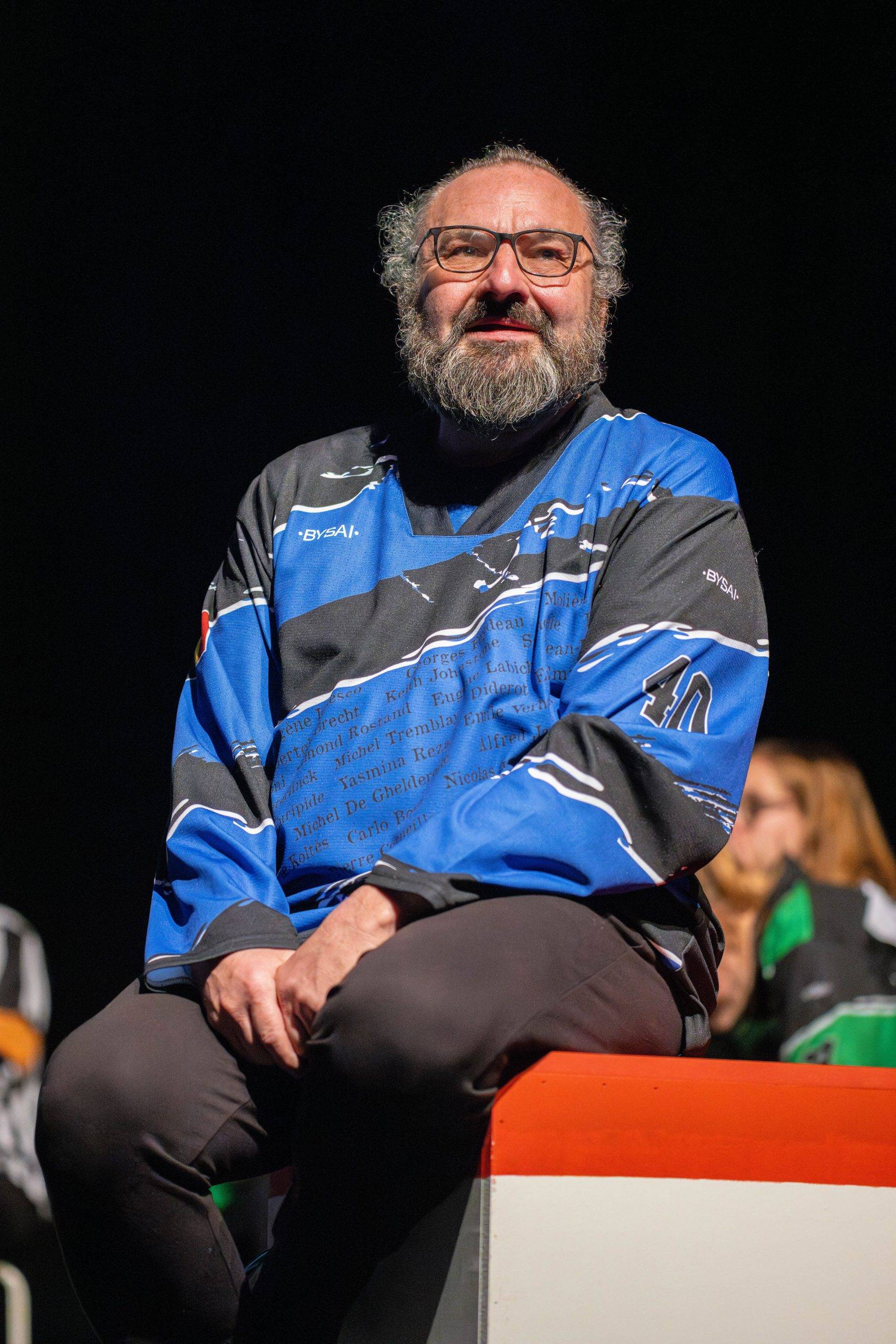 Jouteurs de la Ligue Boraine d'Improvisation durant le match d'impro des demi finales 2025 2026