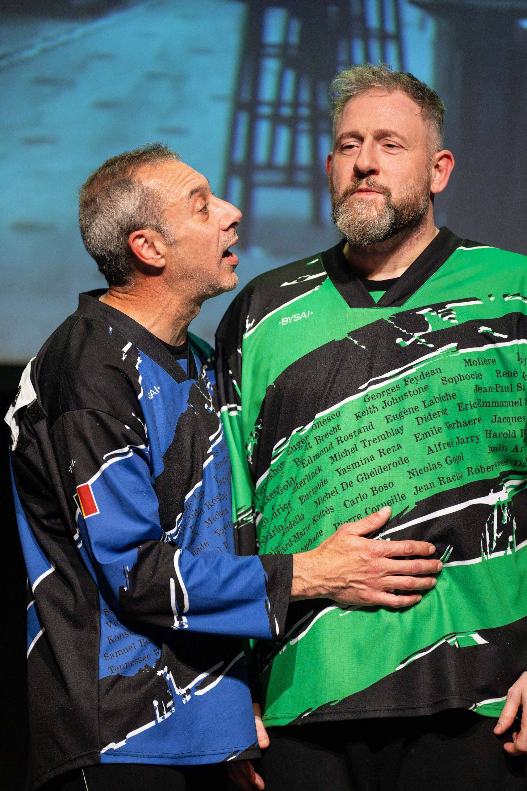 Jouteurs de la Ligue Boraine d'Improvisation durant le match d'impro des demi finales 2025 2026
