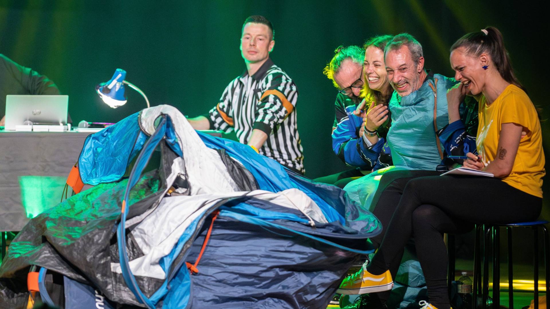 Improvisateurs de la ligue boraine d'improvisation lors de la finale 2025 2026 Mons Boussu Jemappes Quaregnon Impro