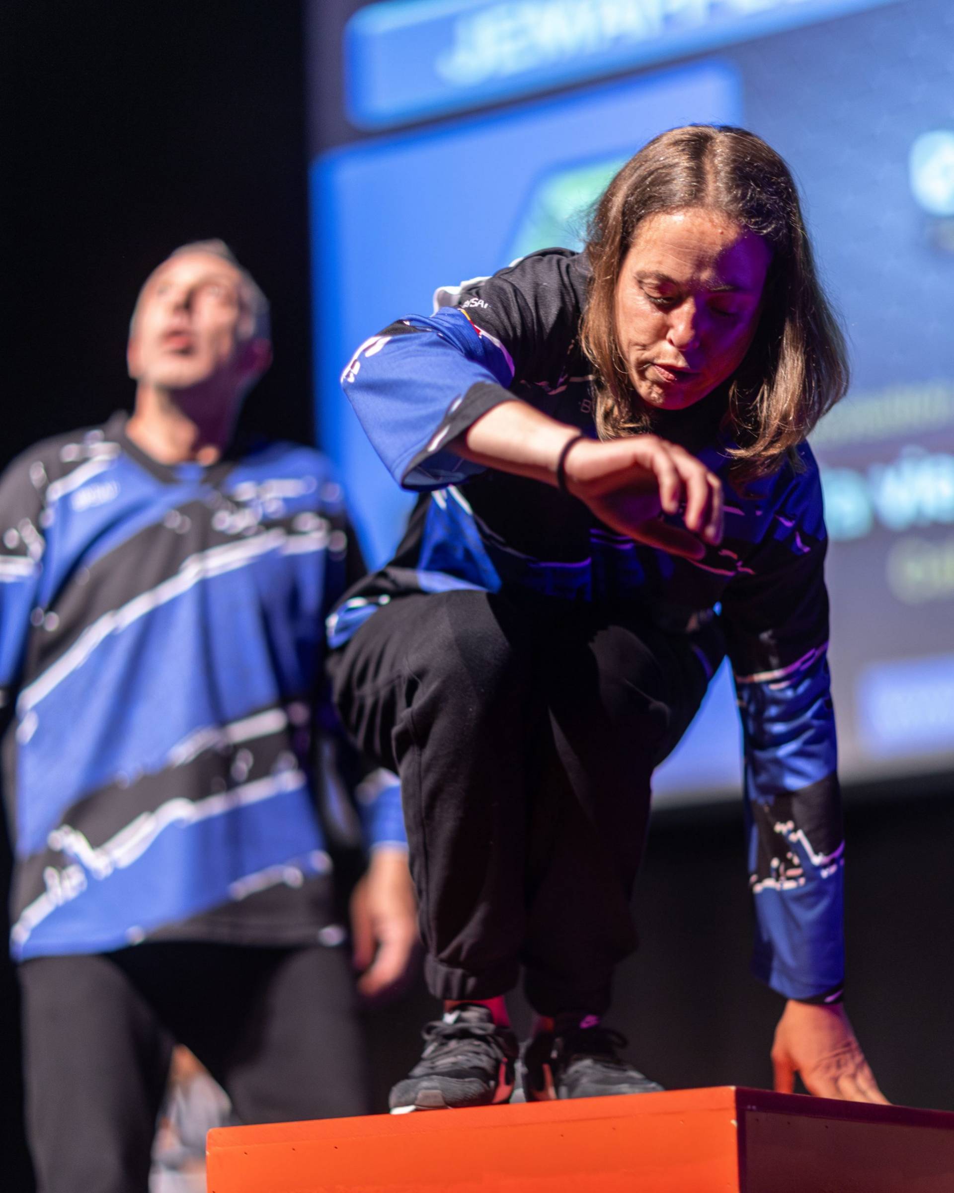 Jouteurs de la Ligue Boraine d'Improvisation durant le match d'impro des demi finales 2025 2026