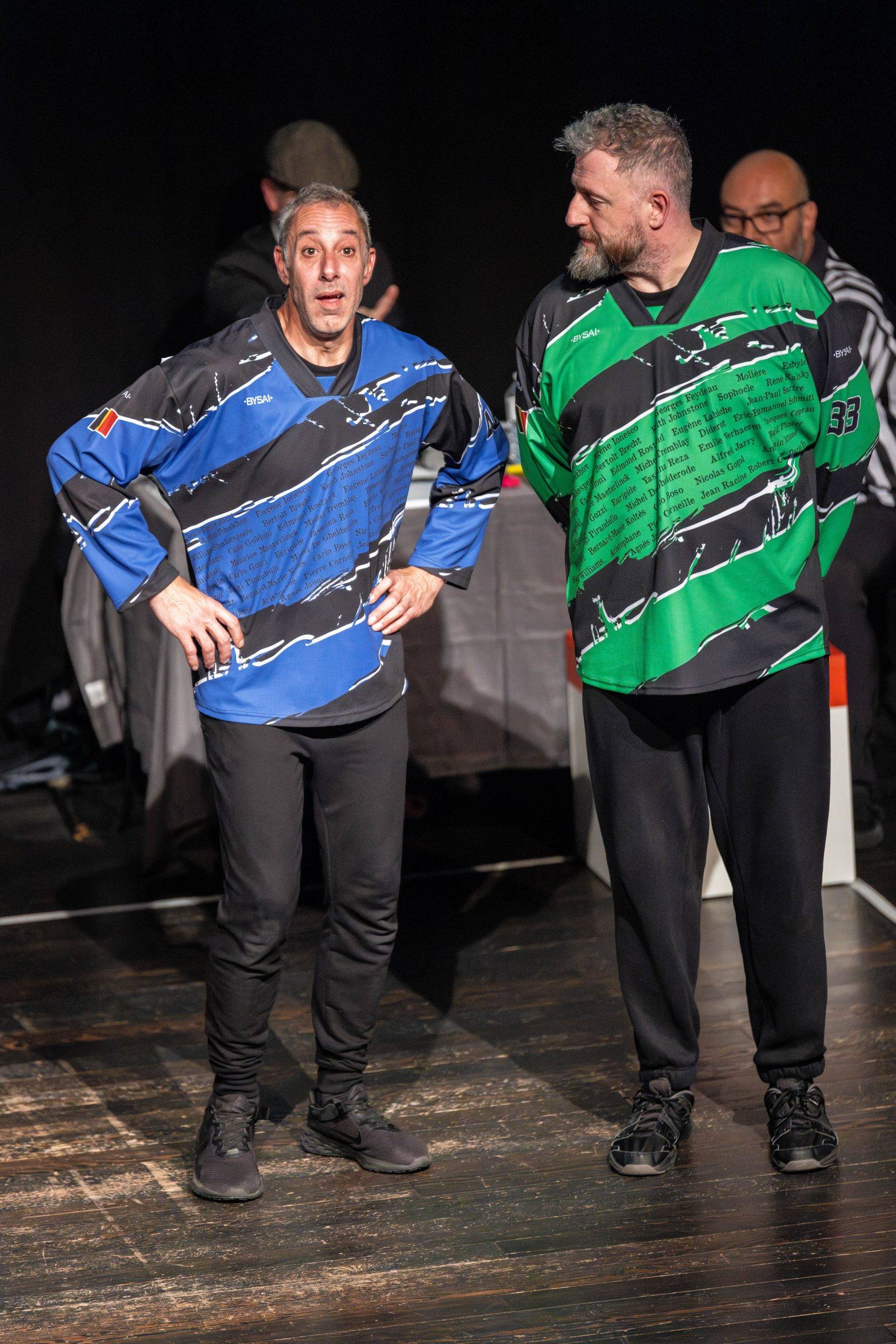 Jouteurs de la Ligue Boraine d'Improvisation durant le match d'impro des demi finales 2025 2026