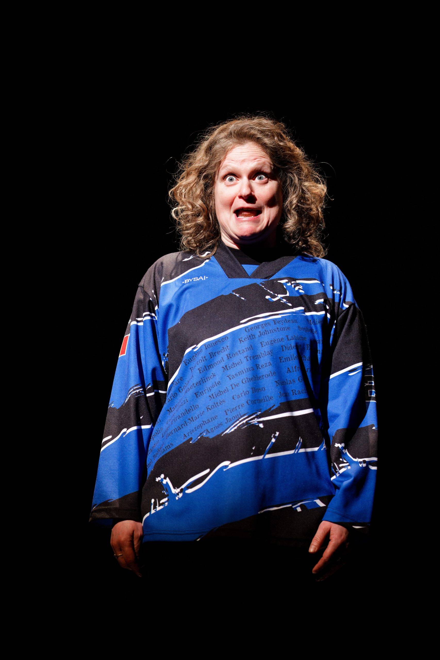 Joueurs de la Ligue Boraine d'Improvisation durant le spectacle match d'impro entre Jemappes et Mons